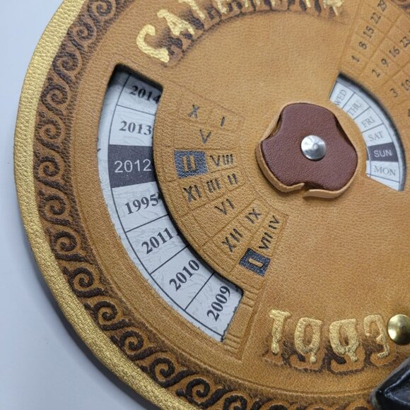 Perpetual Calendar Emporer Wall Decor 1993 to 2020 Year Month Week Dial Hanging - Picture 7 of 11